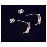 14K White Gold Diamond Earrings – 1.0 CTW