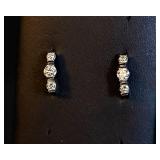 14K White Gold Diamond Earrings – 1.0 CTW