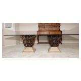 Heavy Glass Top Dining Table – 96" x 45"