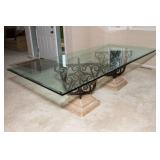 Heavy Glass Top Dining Table – 96" x 45"
