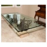Heavy Glass Top Dining Table – 96" x 45"