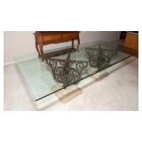 Heavy Glass Top Dining Table – 96" x 45"