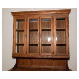 Vintage Oak Hutch – Two-Piece