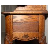 Vintage Oak Hutch – Two-Piece