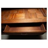 Vintage Oak Hutch – Two-Piece