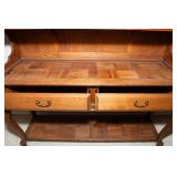 Vintage Oak Hutch – Two-Piece