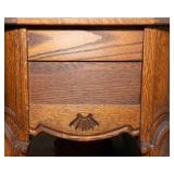 Vintage Oak Hutch – Two-Piece