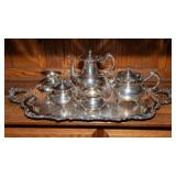 Silverplate Tray Serve Set – Ascot Sheffield Design by Community