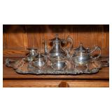 Silverplate Tray Serve Set – Ascot Sheffield Design by Community