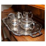 Silverplate Tray Serve Set – Ascot Sheffield Design by Community