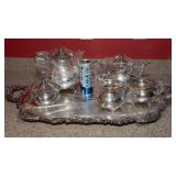 Silverplate Tray Serve Set – Ascot Sheffield Design by Community