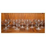 Fostoria Sherbert Glasses – Set of 12, Possibly Crystal