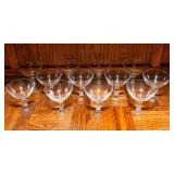 Fostoria Sherbert Glasses – Set of 12, Possibly Crystal