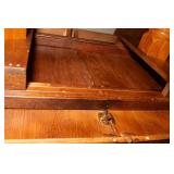 Oak Dining Table with 4 Chairs – Includes 2 Leaves