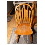 Oak Dining Table with 4 Chairs – Includes 2 Leaves