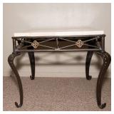 Marble-Look Side Table – 26" Square x 24" High