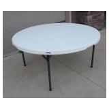 60" Diameter Lifetime Folding Round Table