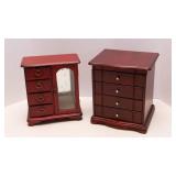 Set of Two Jewelry Boxes – 10.5" Tall