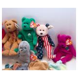 Lot of 13 Beanie Babies – 1996 to 1999, All with Ear Tags