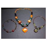 Set of 3 Chunky Beaded Necklaces