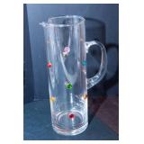 Set of 4 Unique Clear Glass Items