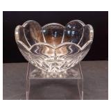 Set of 4 Unique Clear Glass Items