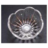 Set of 4 Unique Clear Glass Items