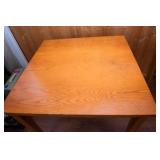 Set of Two Wooden Work Tables – 36" x 36" x 29.5"