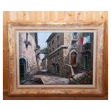 Handpainted Italian Artwork on Canvas – 27.5