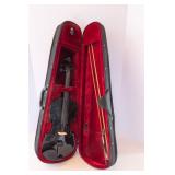 Violin with Case and Bow