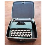 Vintage Sears Citation Portable Typewriter – Teal Blue
