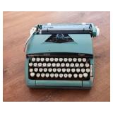 Vintage Sears Citation Portable Typewriter – Teal Blue