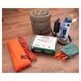 Camping Lot – Tent, Queen Air Mattress, Pump & Sleeping Bag