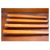 Set of Two Wooden Work Tables – 36" x 36" x 29.5"