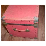 Vintage Red Trunk – 31" x 16.5" x 15.5"