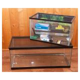 Fish and Amphibian Tanks – 2-Piece Lot