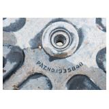 Set of 2 Galvanized Wash Basins on Stands