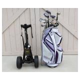 Women’s Golf Clubs, Bag & Bag Boy Push/Pull Cart