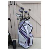 Women’s Golf Clubs, Bag & Bag Boy Push/Pull Cart
