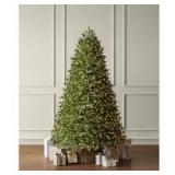 Home Decorators Collection 7.5 ft. Elegant Twinkling Grand Fir LED Pre-Lit Artificial Christmas Tree with Timer T32  Customer Returns See Pictures