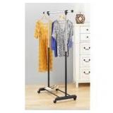 Lot of Whitmor Chrome Metal Clothes Rack 47.625 in. W x 64.5 in. H Customer Returns See Pictures
