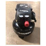 Husky 3 Gal. 120 PSI Portable Electric Oil-Free Light Duty Pancake Air Compressor with Fold Down Handle and 1-Quick CouplerCustomer Returns See Pictures