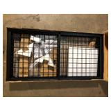 FLEXIMOUNTS OHK Series 48 in. W x 96 in. D x 22-40 in. H Black Ceiling Mounted Overhead Garage Storage Rack with Accessory Hooks   Customer Returns See Pictures