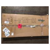 Glacier Bay Bannister 43 in. Single Sink Dusk Bath Vanity with White Cultured Marble Top (Assembled)    Customer Returns See Pictures