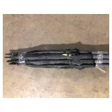 10 Pieces of FIRM GRIP 5 ft. Golf Umbrella in All Black  Customer Returns See Pictures