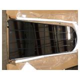 XRAMFY 24 in. W x 65 in. H Modern Arched Metal Framed with Grids Black Full Length Wall Mirror  Customer Returns See Pictures