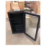 NewAir 19 in. Single Zone 126 (12 oz.) Cans, Beverage and Wine Cooler Fridge with Flip Shelf, in Stainless Steel  Customer Returns See Pictures