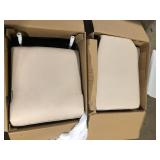 HOMCOM Recliner Chair for Adults, Adjustable Single Sofa with Thick Cushion, Breathable Fabric Glider Rocker, Cream White  Customer Returns See Pictures