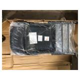 National Public Seating Black Vinyl Padded Seat Stackable Folding Chair (Set of 4)  Customer Returns See Pictures