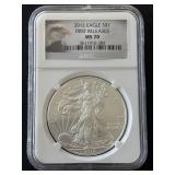 2012 Silver Eagle NGC MS70 First Release